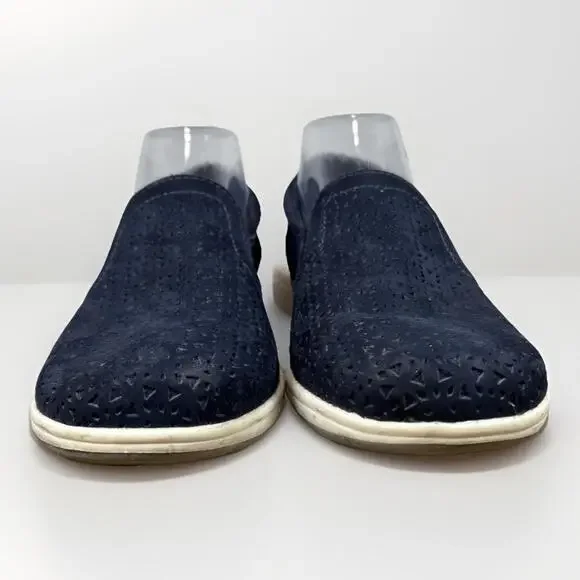 Walking Cradles Shoes Womens 8.5 M Orleans Slip On Sneakers Blue Leather Low - Picture 4 of 8